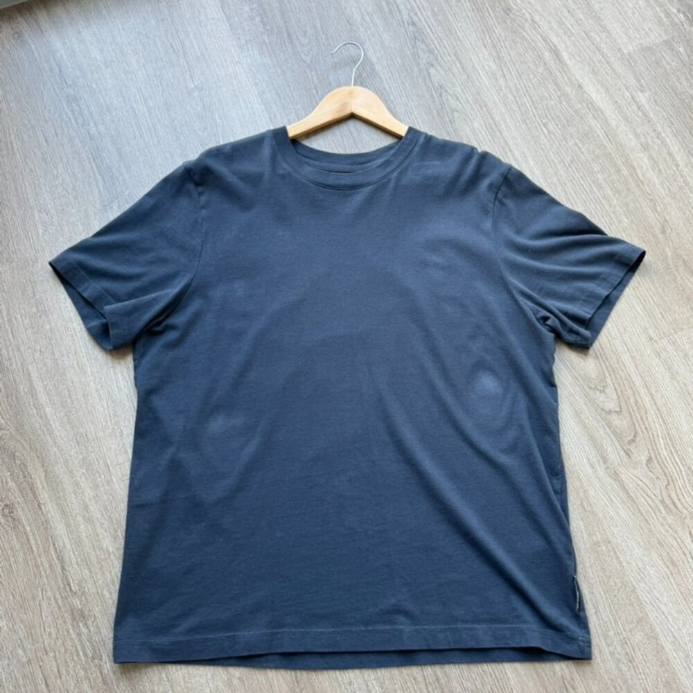 Marc O Polo navy blue tee with a graphic design on the back